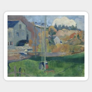 Landscape in Brittany, The David Mill by Paul Gauguin Magnet